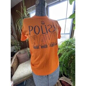 Vintage 1970s Polish Navy Reserve Boise River Flotilla Single Stitch T-Shirt